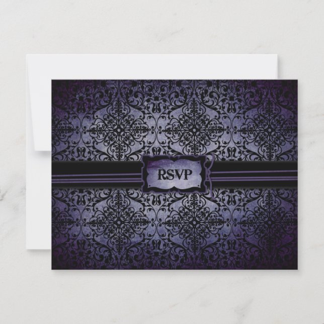 Tarjeta A RSVP de casamiento de luz (Anverso)