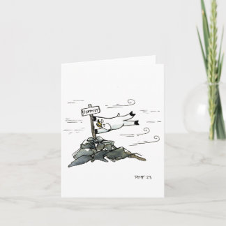 Tarjeta "a tad windy" blank greeting card