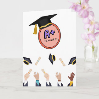 Tarjeta A+ Teacher Appreciation Card 