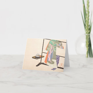 Tarjeta  "A Thousand Grasses 4“ Kamisaka Sekka Ukiyo-E