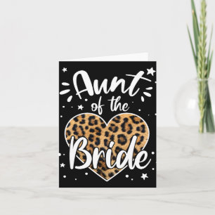 Tarjeta A Tía De La Novia Me Encantó Su Primer Leopardo He