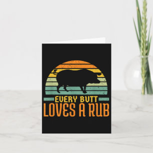Tarjeta A Todos Los Butt Les Encanta Una Parrilla De Carne