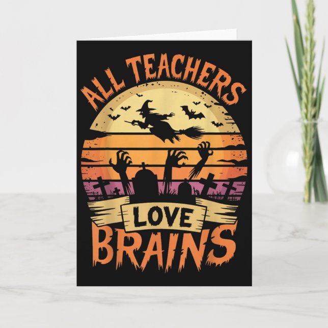 Tarjeta A todos los profesores les encantan los cerebros d (Anverso)