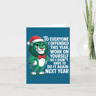Tarjeta A todos los que ofendí este año divertido sarcásti