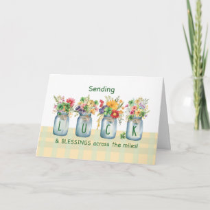 Tarjeta A través de las millas St. Patricks Day Luck Bless