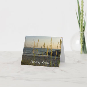 Tarjeta A Través De Las Obras Marinas Pensando En Ti