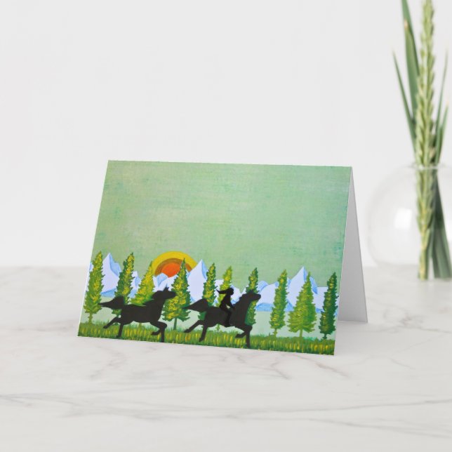 Tarjeta A través de los campos (Anverso)