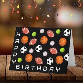 Tarjeta ¡A un inmenso fanático del deporte! Cumpleaños
