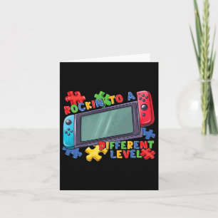 Tarjeta A Un Nivel Diferente Gamer De Videojuegos 2024 Aut