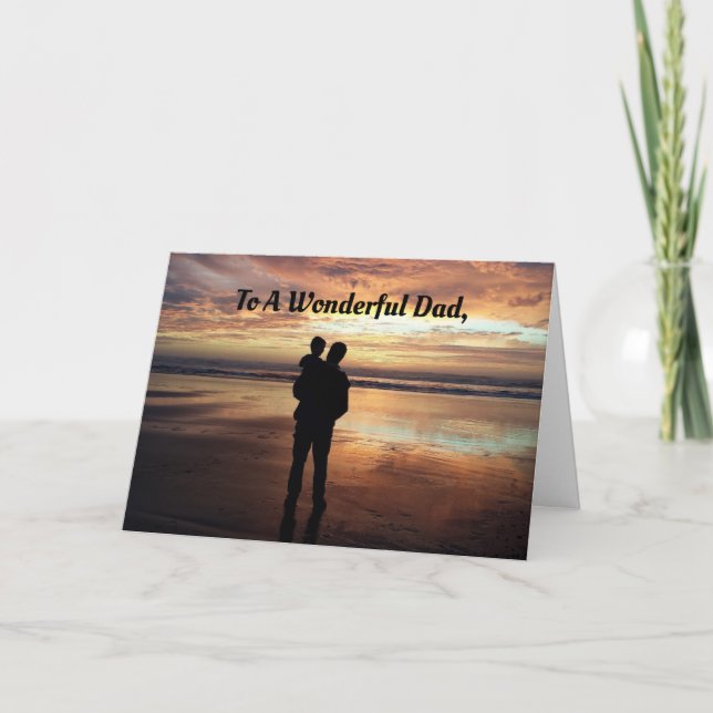 Tarjeta A Un Padre Maravilloso (Anverso)