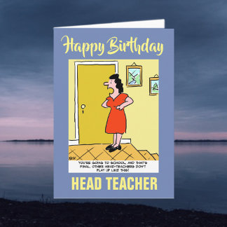 Tarjeta A un profesor jefe - Feliz cumpleaños