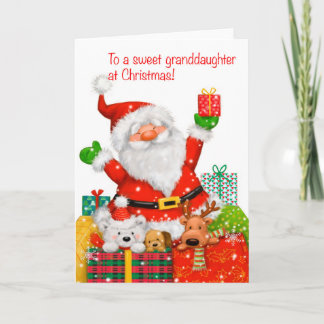 Tarjeta A una dulce nieta en Navidades