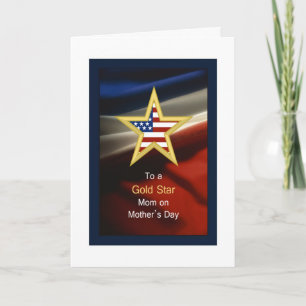 Tarjeta A una estrella de oro que mamá vivió el día de la