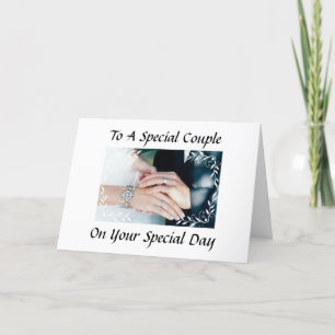 TARJETA A UNA PAREJA ESPECIAL EN SU DÍA DE BODA