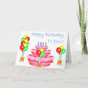 Tarjeta A usted (feliz cumpleaños)