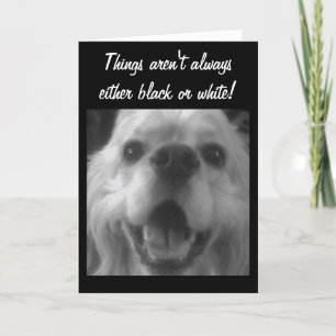 Tarjeta ¡A VECES LAS COSAS SON AZULES! Mejórate