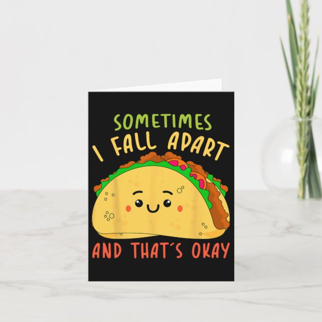 Tarjeta A veces me desmorono Fiesta mexicano Cinco De Mayo (Anverso)