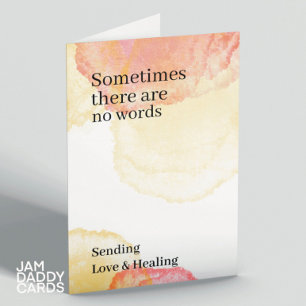 Tarjeta A Veces No Hay Palabras Solidarias