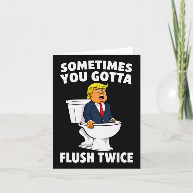 Tarjeta A Veces Tienes Que Flush Dos Veces 3 (Anverso)