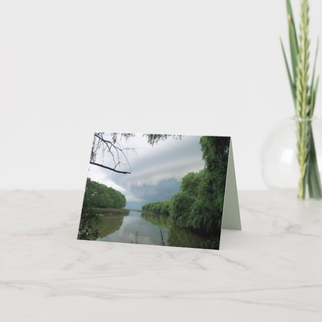 Tarjeta A veces una tormenta de paso… (Anverso)