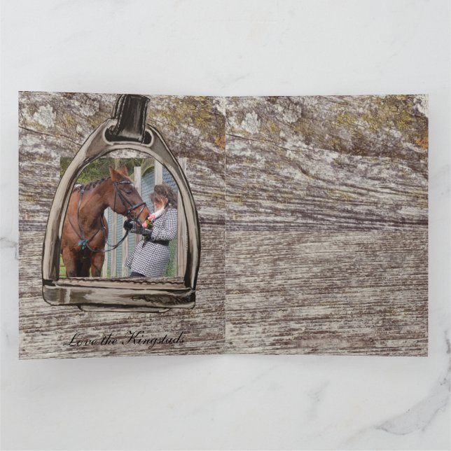 Tarjeta a view through a stirrup  (Interior)