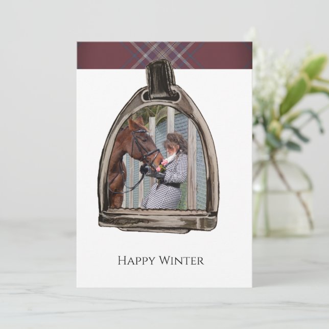 Tarjeta a view through the stirrup (Anverso de pie)