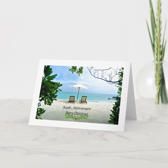 Tarjeta Aaah...Jubilación, felices fiestas (Anverso)