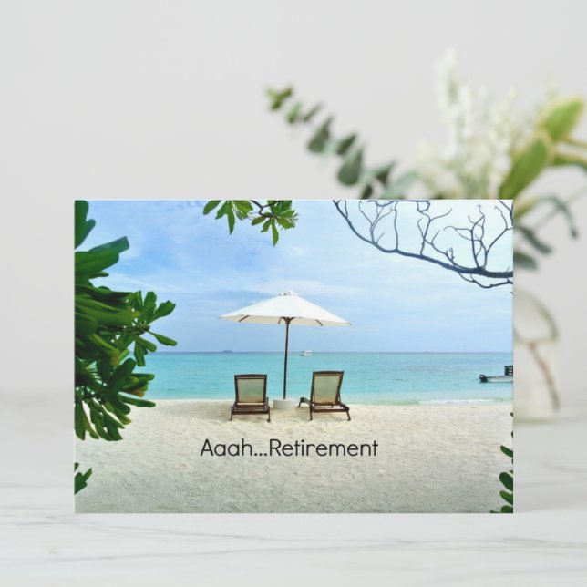 Tarjeta Aaah...plantilla de retiro (Anverso de pie)