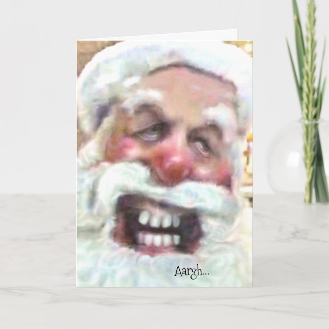 Tarjeta Aargh... feriado de Navidades (Anverso)