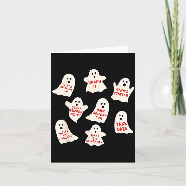 Tarjeta Aba Halloween Behavior Fall Applied Behavior Ysis  (Anverso)