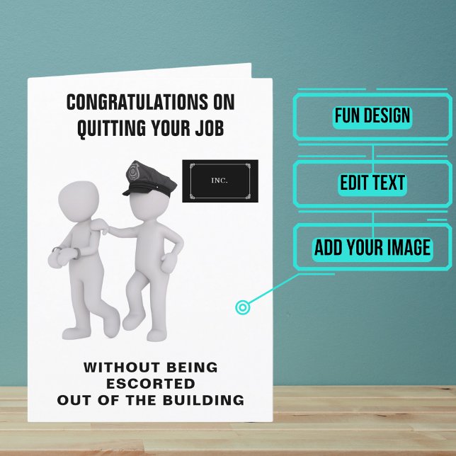 Tarjeta Abandona tu trabajo, pero no se encuentra en el me (Looking for the perfect card for that friend who quit/left their job?)