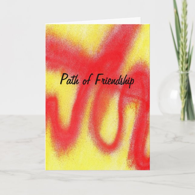 Tarjeta Abastract carda amistad (Anverso)