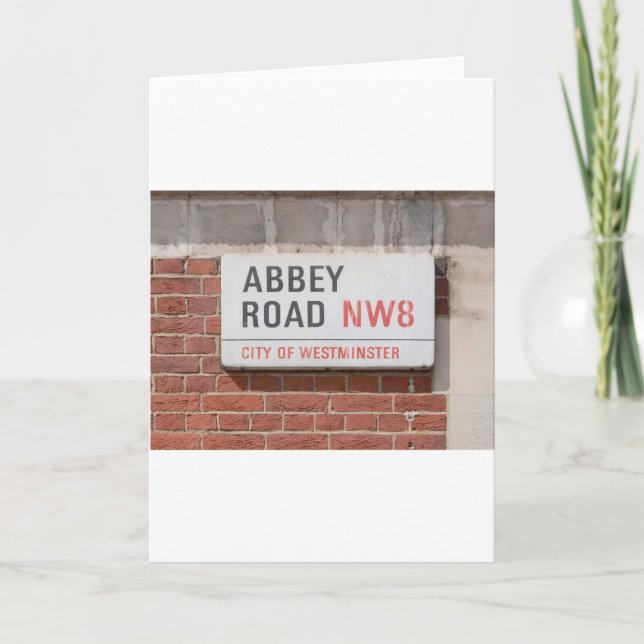 Tarjeta Abbey Road London (Anverso)