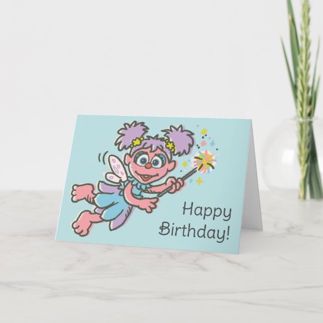 Tarjeta Abby Cadabby volando (Anverso)