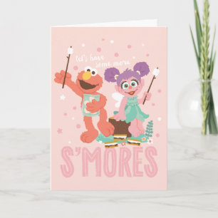 Tarjeta Abby Cadabby y Elmo   Comamos más pequeñas