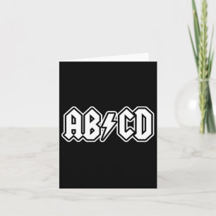 Tarjeta Abcd Divertido De Vuelta A La Escuela De Profesore