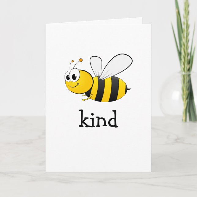 Tarjeta Abeja Amable Linda (Anverso)