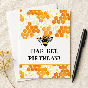 Tarjeta Abeja Cumpleaños Abejorro