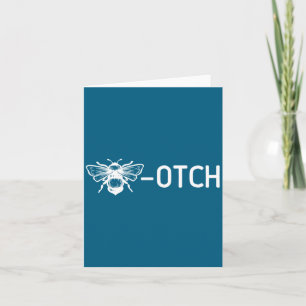 Tarjeta Abeja de broma OTCH Familia de juego de palabras S