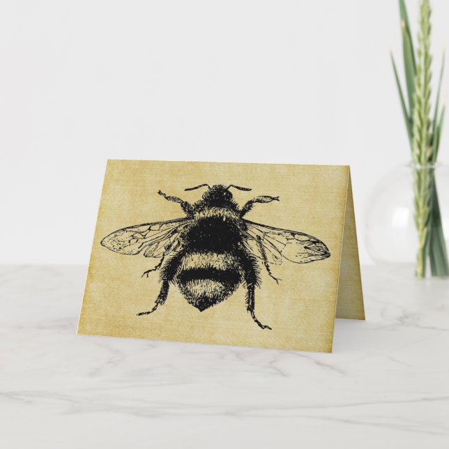 Tarjeta Abeja de burbujas de época (Anverso)