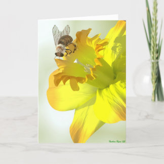 Tarjeta Abeja de la primavera