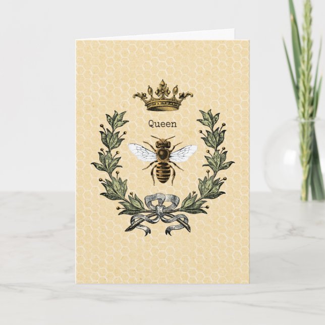 Tarjeta Abeja de la reina de la cosecha (Anverso)