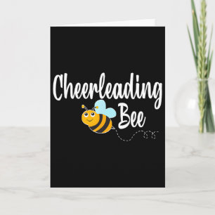 Tarjeta Abeja de porristas Abeja de animadoras Abeja diver