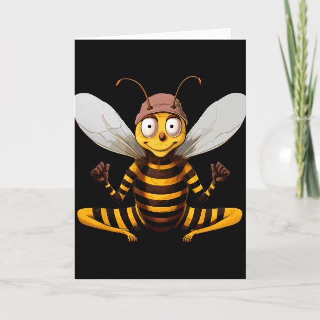 Tarjeta Abeja de yoga (Anverso)