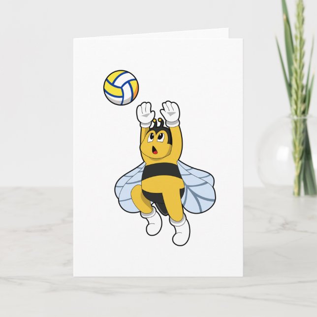 Tarjeta Abeja en deportes de voleibol (Anverso)