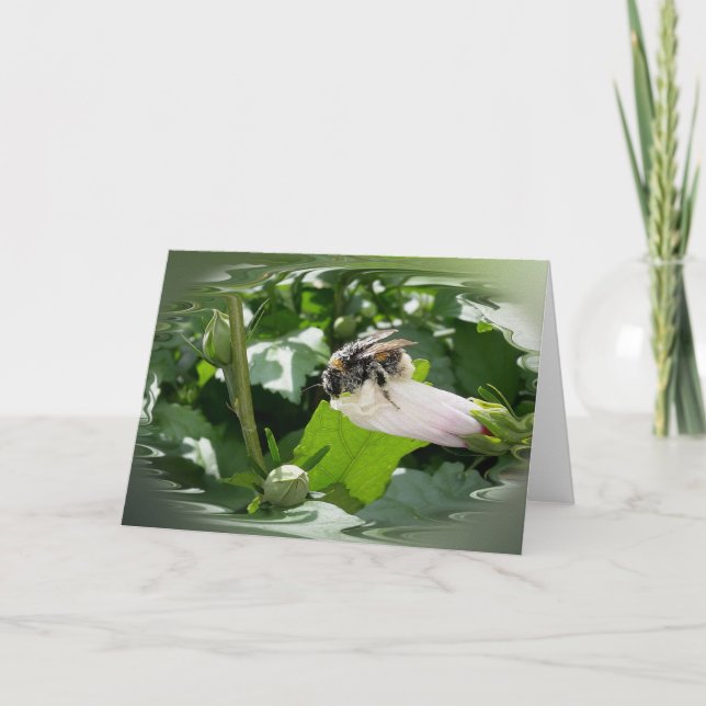 Tarjeta Abeja en verano (Anverso)