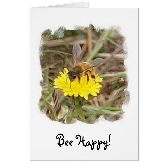 Tarjeta ¡Abeja feliz!