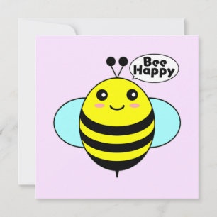 Tarjeta Abeja Feliz 2