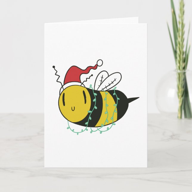 Tarjeta abeja navidad (Anverso)