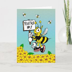 Tarjeta Abeja Personalizado para el Día del Padre